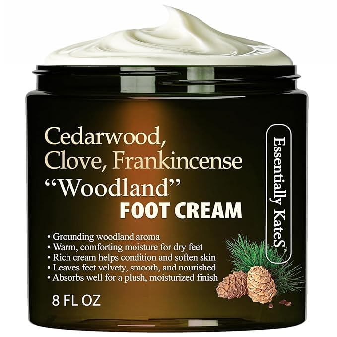Essentially KateS Cedarwood + Clove + Frankincense Woodland Foot Cream 8 Fl Oz