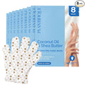 PLANTIFIQUE Hand Mask for Dry Hands – 8 Pairs Moisturizing Gloves with Shea Butter | Hyaluronic Acid & Macadamia | Korean Skincare | Vegan Spa Hand
