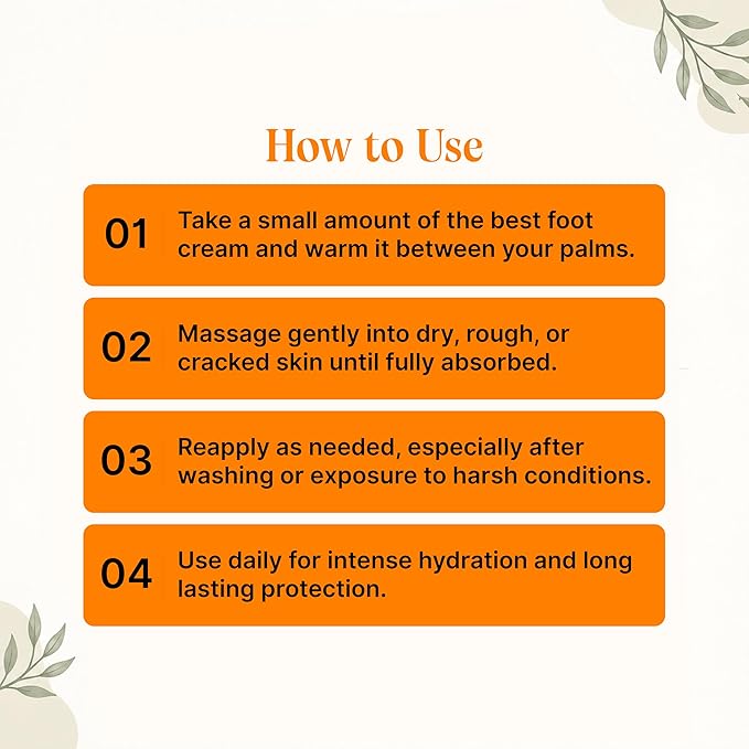 Lhamour Foot Cream Cracked Heel - Heel Balm & Foot Moisturizer for Dry Cracked Feet, Natural Beef Tallow & Beeswax Foot Balm with Peppermint & Thyme, Organic Callus Repair Salve for Rough Skin,1.06 oz