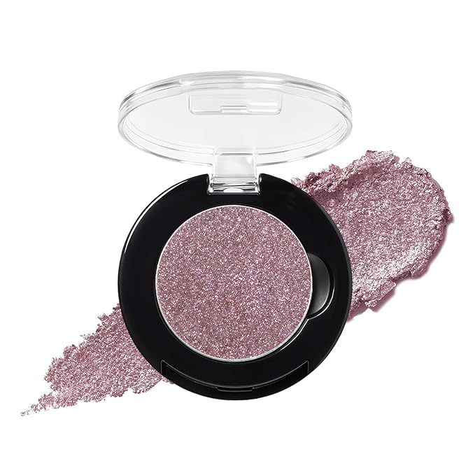 Refillable Eyeshadow Palette - Matte/Glitter/Duo-Chrome Pressed Powder & Cream Formula, Neutral/Shimmer/Smokey Multichrome, Travel-Friendly Iron Pan Refills (Glitter, D52)