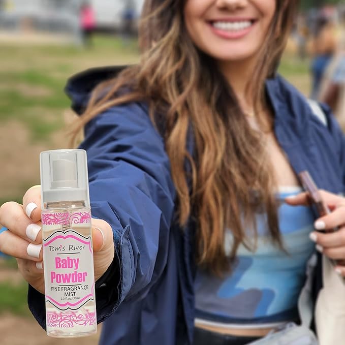 Infinix Baby Powder Scent Fragrance Mist for Women and Men - 2 oz, Clear (2, Baby Powder)