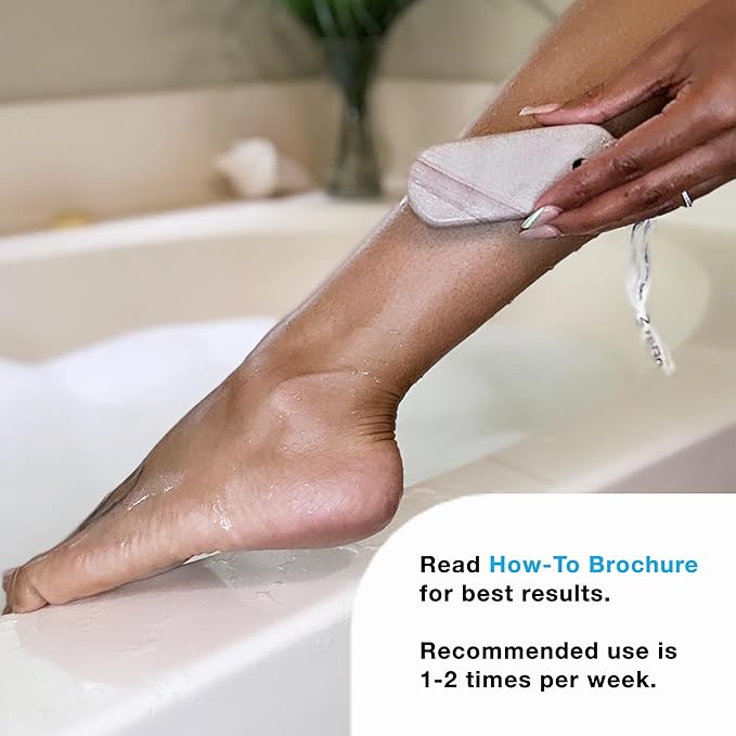 LEG & BODY SCRUB - Deep Exfoliating Stone Body Scrubber for Strawberry Legs Treatment, Leg Exfoliator Ingrown Hair, Dead Skin Remover, Foot Scrub & Natural Body Exfoliator for Women Men