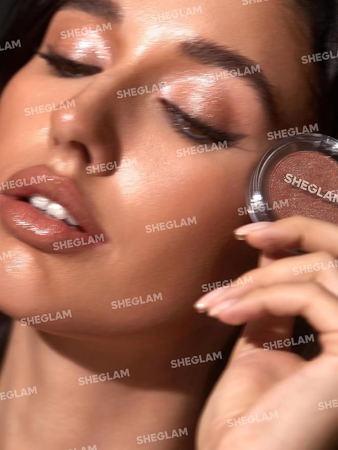 SHEGLAM Enigma Sparkly Eyeshadow Longwear Eyeshadow Single, High-Pigment Eye Shadow Compact, Smooth & Blendable Colors-Treasure