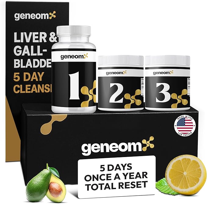 Advanced 5-Day Liver & Gallbladder Cleanse & Detox Formula – Lemon Juice Powder, Malic Acid, Magnesium & Vitamin C – Supports Liver Function, Bile Flow & Gallbladder Health