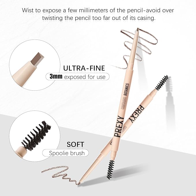 Eyebrow Pencil Makeup，The Most Ingredients Are Organic or Natural ，Medium Brown,Waterproof Eyebrow Pencil，Dual-Sided Eyebrow Brush For It Face Makeup Cosmetics (101 Blonde)