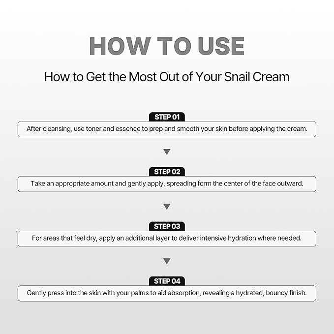 Pure Snail Mucin 91% Repair Cream for Face, Hydrating & Skin Barrier Moisturizer with Panthenol, Beta-Glucan & Hyaluronic Acid, K-Beauty 3.52 fl. oz