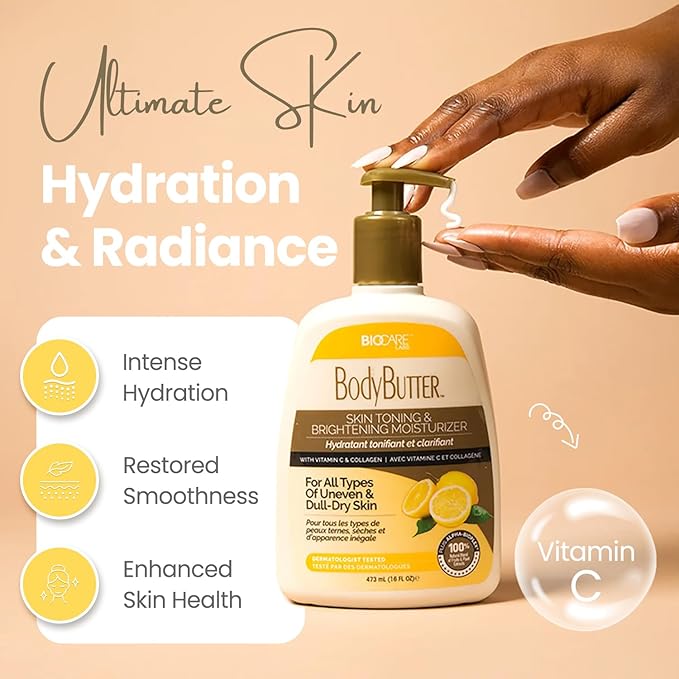 Biocare Labs Vitamin C & Collagen Moisturizing Body Butter Body Cream