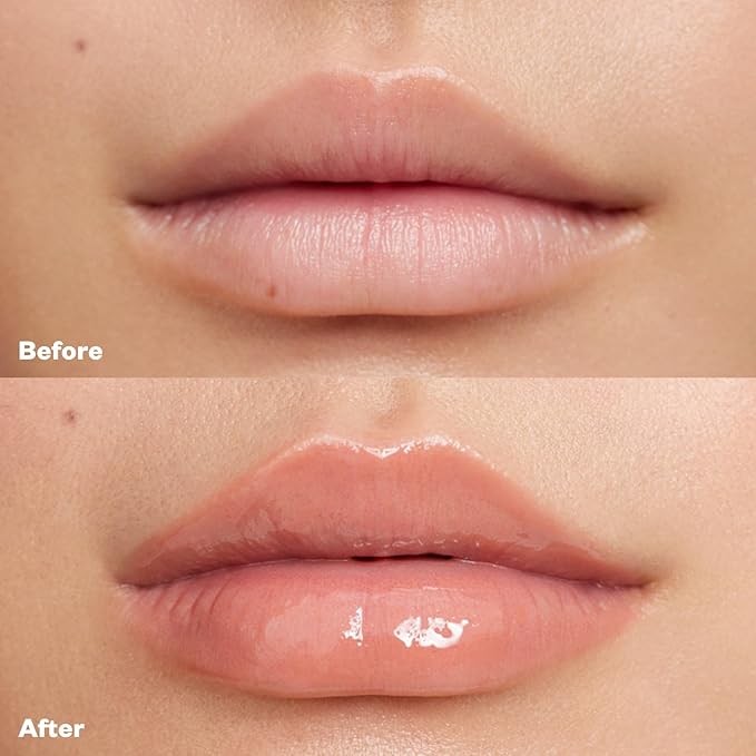 Kosas Wet Lip Oil Gloss - Hydrating Lip Plumping Treatment with Hyaluronic Acid & Peptides, Non-Sticky Finish (Unhooked)