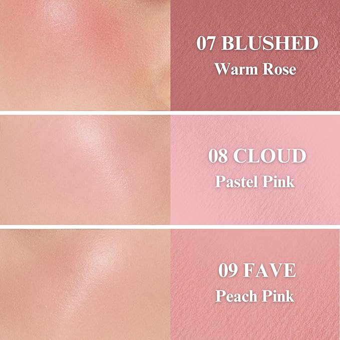 All Over Blusher - Multi-Use Cream Jelly Blush for Eyes & Cheeks Easy Blend and Buildable Texture with Shimmery Pearls Transparent Natural Finish Korean Face Makeup (11 SHERBET, 0.17 oz)