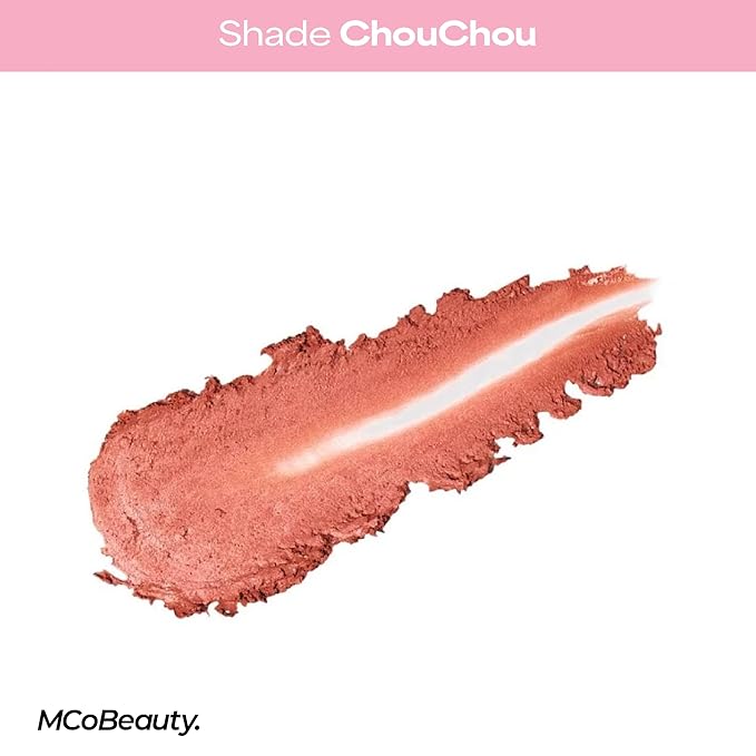 MCoBeauty Baby Face Cream Blush Stick - Charley - Nude Peach Multiuse Buildable Lip and Cheek Color Balm for a Radiant Dewy Glow - Face Makeup with Jojoba Seed Oil Coconut Oil - Vegan & Cruelty Free