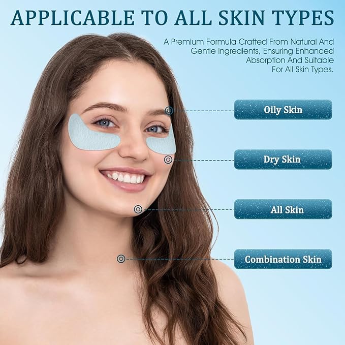 Under Eye Patches Masks - for Dark Circles,Puffy Eyes, Wrinkles, Eye Bags,Fine Lines,Treatment with Hyaluronic Acid and Collagen, Hydrating and Moisturizing (30 Pcs)