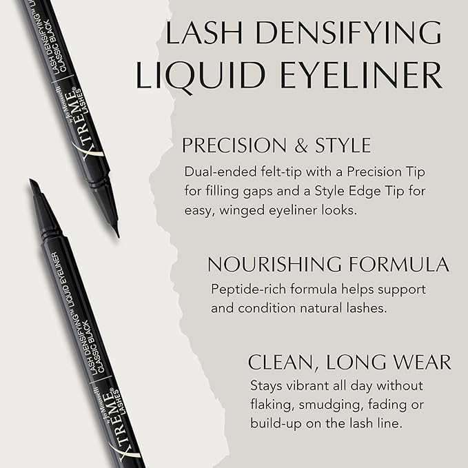 Xtreme Lashes Lash Densifying Liquid Eyeliner, Classic Black