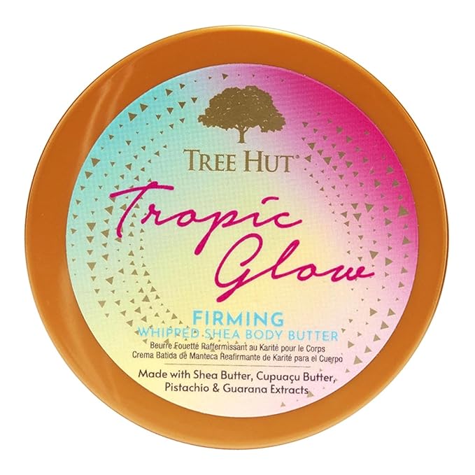 Tree Hut Tropic Glow Whipped Shea Body Butter, Hydrating & Nourishing Body Lotion with Natural Oils, Moisturizer for Soft & Smooth Skin, 8.4 Oz