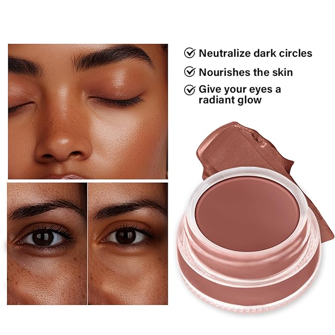 Under Eye Brightener & Concealer - Hydrating Color Corrector for Dark Circles, Lightweight Undereye Brightening Cream with Hyaluronic Acid & Shea Butter, Smooth & Blendable (Golden Toffee, 1)