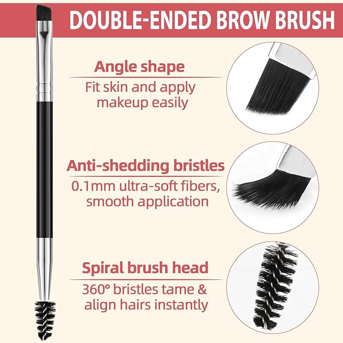 Eyebrow Pencil Kit, with Microblading Eyebrow Pen, Eyebrow Gel, Eyeliner, Eyebrow Brush, Eyebrow Pencils for Women, Waterproof, Smudge Proof, Long Lasting Makeup Formula - Dark Blonde