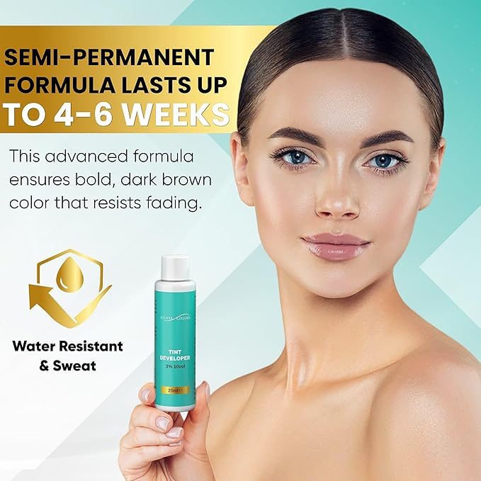 Professional Dark Brown Hair TINT KIT – Root Touch-Up Color, 25ml – Spot Coloring for Roots & Grays, Waterproof Formula, 40 Applications, Lasts 4-6 Weeks