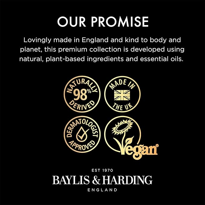 Baylis & Harding Goodness Coconut, Vanilla & Shea Natural Body Wash 16.9Fl.oz, Pack of 3 - Biodegradable Formula