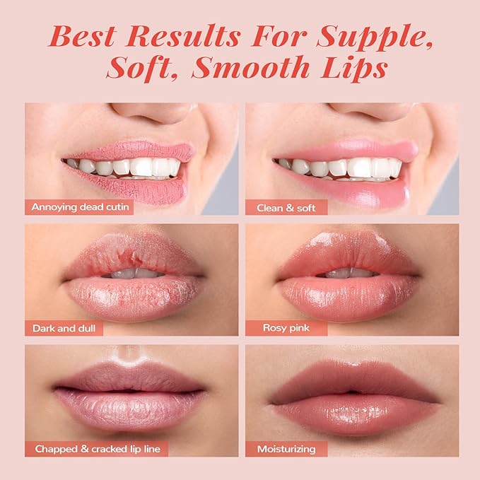 Hydrating Lip Mask Set, Lip Scrub & Lip Butter, Overnight Lip Treatment Set Enriched With Ceramide, Watermelon and Shea Butter, For A Softer & Smoother Lips, Overnight Lip Mask Gifts Kit