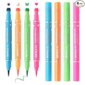 4PCS Liquid Eyeliner Stamps Set,Double-side Winged Eyeliner Stencil Pen