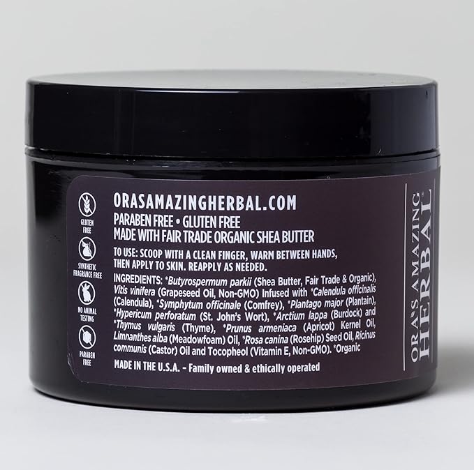 Ultra Healing Body Butter, Cream for Eczema and Dry Skin, Fragrance Free Body Butter, Hand Cream for Dry Cracked Hands, Unscented Hand Cream, Skin Repair Cream, 2 Oz Travel Size, Made in the USA