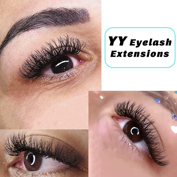 VAVALASH W-shaped Eyelash Extension 4D Premade Fans 0.07 C Curl Volume Lash Extensions Easy Fanning Lashes Matte Black Volume Premade W Lashes(W Shaped-4D-0.07-C-14mm）