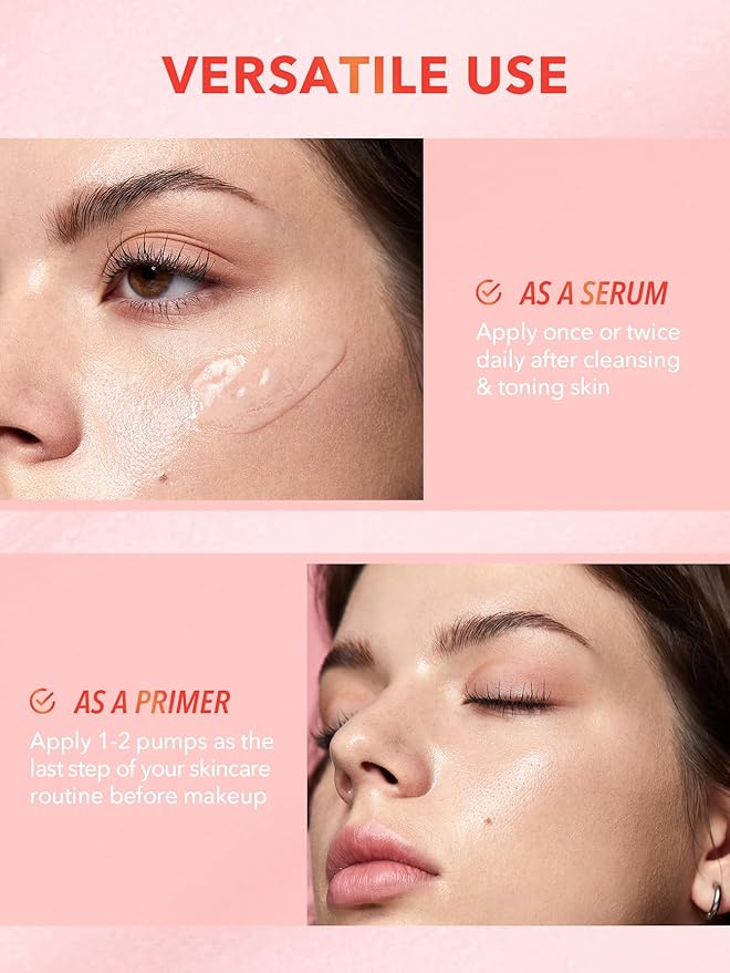 SHEGLAM Melon Melt Niacinamide Serum Primer Smooth Skin Deep Moisturizing for Perfect Makeup