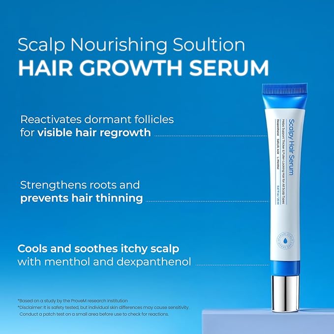 Seapuri Scalpy Hair Growth Serum for Men & Women for Hair Loss & Regrowth | Scalp Treatment with Salicylic Acid, Menthol, Dexpanthenol | Non-Greasy, Lightweight (Pack of 3)