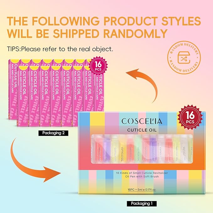 COSCELIA 16 PCS Cuticle Oil Pen for Nails Cuticle Revitalizer Oil Pens Set Nail Care Nourishment Treatment Moisturized Repair Pen Bulk Manicure Tools for Gel Nails Gifts for Women