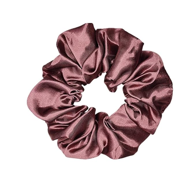 Sufermoe 6 Pcs Satin Silk Hair Scrunchies, Soft Hair Ties, Hair Bands, Hair Bows, Ponytail Holders for Women and Girls (4.5 Inch, Assorted Multi-colored)