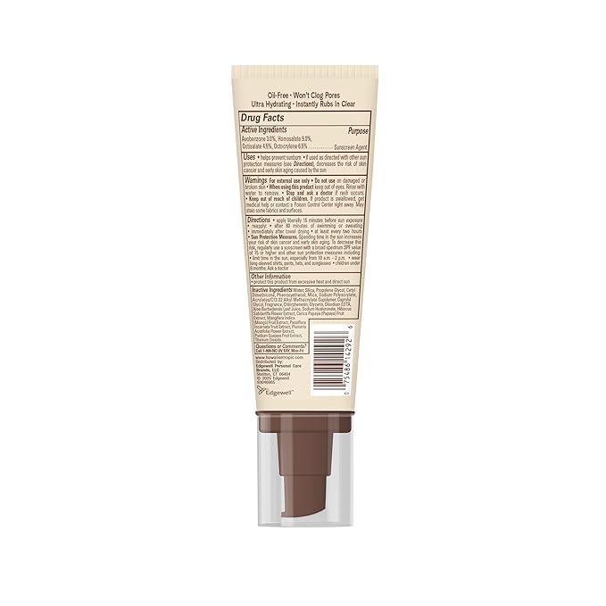 Hawaiian Tropic Sheer Touch Face Sunscreen Lotion SPF 60, 2.5 Fl Oz | Travel Size Sunscreen for Face, Sunblock Lotion, 2.5 Fl Oz