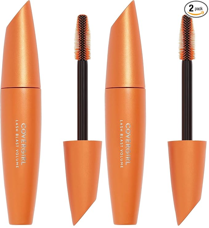 COVERGIRL Lash Blast Volume Mascara, Long-Wearing, Smudge-Proof, Cruelty Free - Black Brown (Pack of 2)