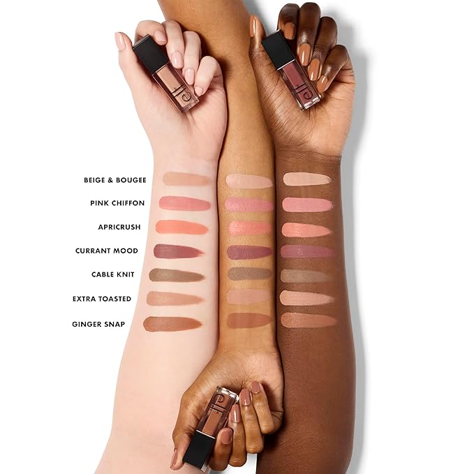 e.l.f. Liquid Velvet Eyeshadow, Crease-Resistant Liquid-to-Powder Eyeshadow For A Rich, Soft-Matte Finish, Vegan & Cruelty-Free, Ginger Snap