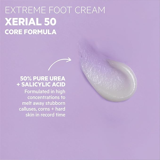 SVR - Xerial 50 Extreme Foot - Intense Hydrating Foot Cream with 50% Urea - For rough, dry feet, hands, elbows and knees - Delivers visible results in just 7 days - Quick Absorption - 1.7 fl.oz