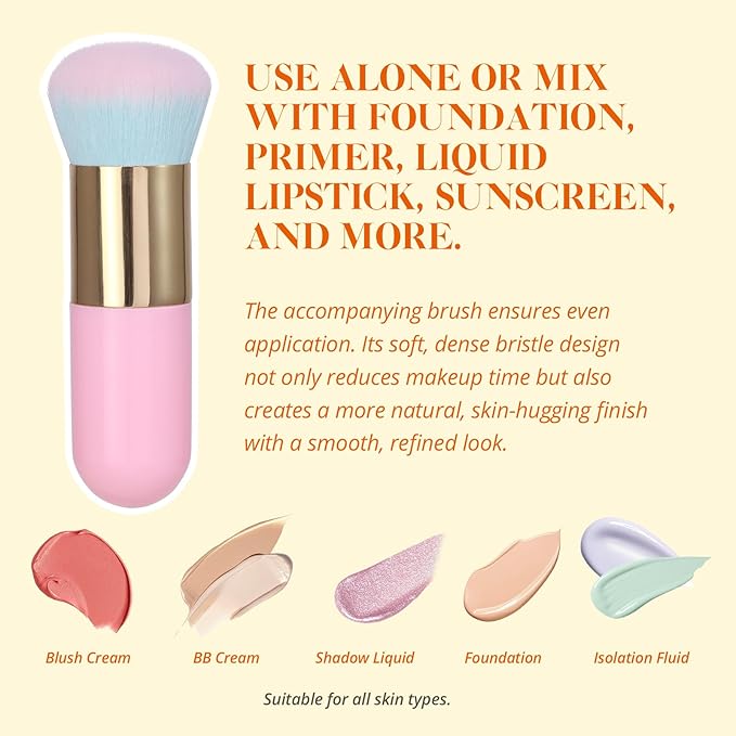 Liyalan Shimmer Body Oil Golden Brown Color 1.0 fl.oz Face Glow Pearl Highlighter Illuminator Long-Lasting Shine Glitter Liquid Tanning with Makeup Brush