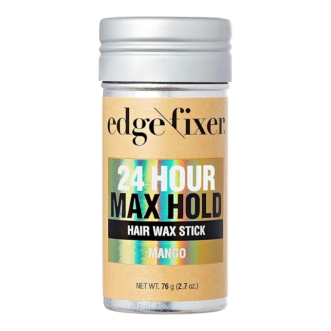 Red by Kiss Hair Wax Stick 24HR Max Hold Edge Fixer Edge Control Pomade Non-Sticky, Non-Oily Flake Free Hair Styling Wax 2.7 oz. (Mango)