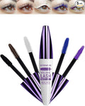 5D Waterproof Colored Mascara Volume and Length,5 Color Black Brown White Blue Purple Fiber Mascara for eyelashes, Longlasting Curling rimel de pestañas,Women's Day Eye Makeup Gift Set for Women Girl