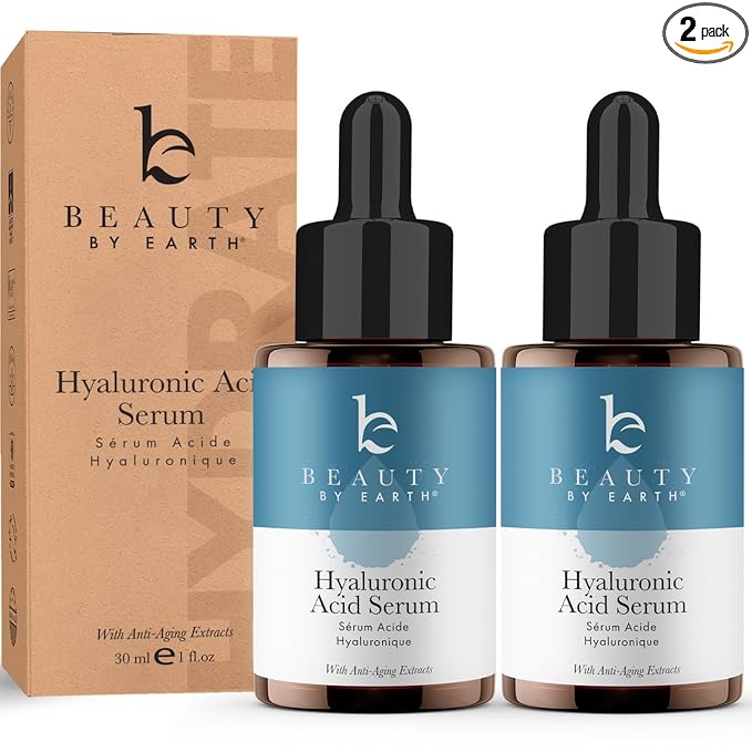 Face Serum - Hyaluronic Acid Serum for Face Anti Aging Serum with Hyaluronic Acid & Aloe Vera Hydrating Serum, Anti Wrinkle Serum for Face (2 Fl Oz)