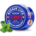 OUKEYA Lip Balm,0.25 Ounce,Medicated Lip Chapstick Medicated w/Beeswax,Petrolatum,Peppermint Oi,100% Natural Ingredients,Medicated Lip Balm Lip Moisturizer for Echapped Lips Treatment Severe