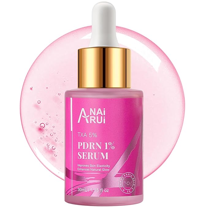 ANAiRUi PDRN Serum 1% for Face, 10000ppm Salmon DNA with 5% Tranexamic Acid & Niacinamide, Skin Repair Barrier Support Serum with Ceramides & Hyaluronic Acid, Lightweight Hydrating Skincare 1.05 fl oz