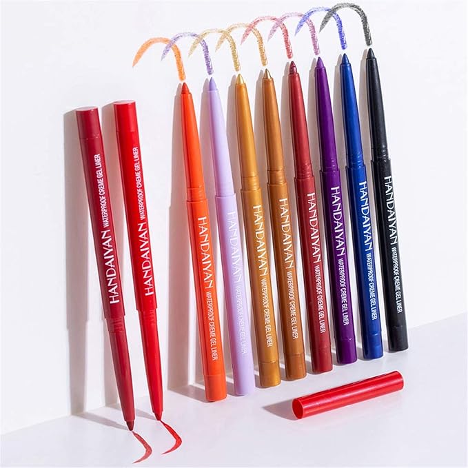20 PCS Colored Eyeliners Pencil Set, 20 Colors Waterproof Long Lasting Retractable Matte Colorful Eyeliner Milti-Functional Eyeliner Eyeshadow Pen Gifts Mother's Day for Women