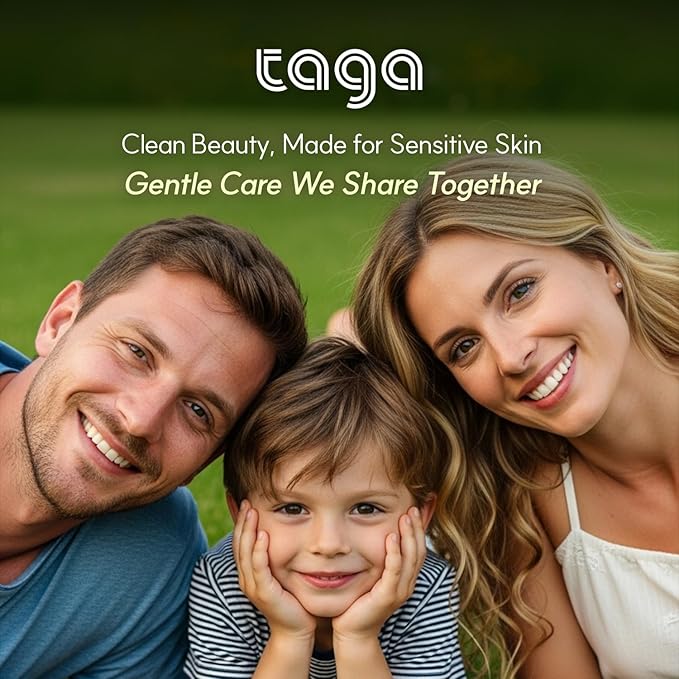 TAGA Cica Soothing Essence 100ml | Vegan Hypoallergenic Hydrating Essence for Sensitive & Irritated Skin | Lightweight, Non-Sticky Formula with Centella Asiatica | Calming Moisture Care for the Family