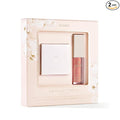 Jouer Radiant Rose Face + Lip Set, Translucent Setting Powder & Shimmer Lip Oil - Blurring Powder - Hydrating Lip Oil - Set Face Makeup