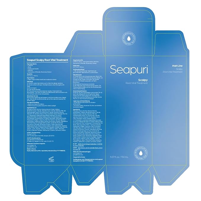 Seaprui Scalpy Root Vital Treatment | Water to Cream Scalp Treatment with Protein, Camellia, Rosemary & Chamomile | Instant Detangling, Resilient Volume, Repair & Itchy Scalp Relief