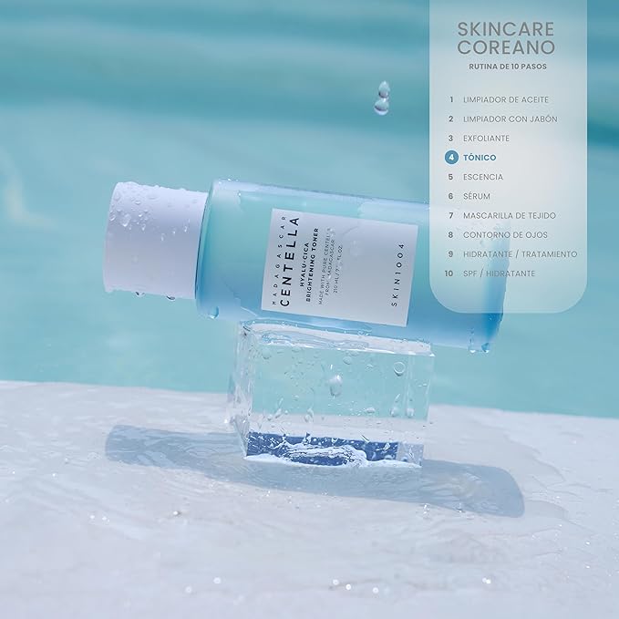 SKIN1004 Hyalu-Cica Balancing Toner, Korean Toner for Deep Hydration with Hyaluronic Acid, Centella Essence for Soothing care, Gentle Exfoliating for Skin Firming, Korean Skin Care, 7.10 fl.oz / 210ml