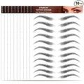 YUXIANLB 10 Sheets Waterproof Eyebrow Tattoo Fake Eyebrows Sticker 4D Hair-Like Eyebrow Tattoos Stickers Temporary Eyebrow Tattoo For Women Long-Lasting Eyebrow Christmas For Makeup Beginner(Black-10)