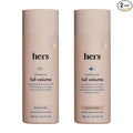 hers Full Volume Shampoo & Conditioner Set - Biovolume 128 & Biotin Formula - Volumizing, Shine-Boosting Hair Care - Paraben-Free - Coastal Cedar Citron Scent - 6.4 Fl Oz, 2 Count