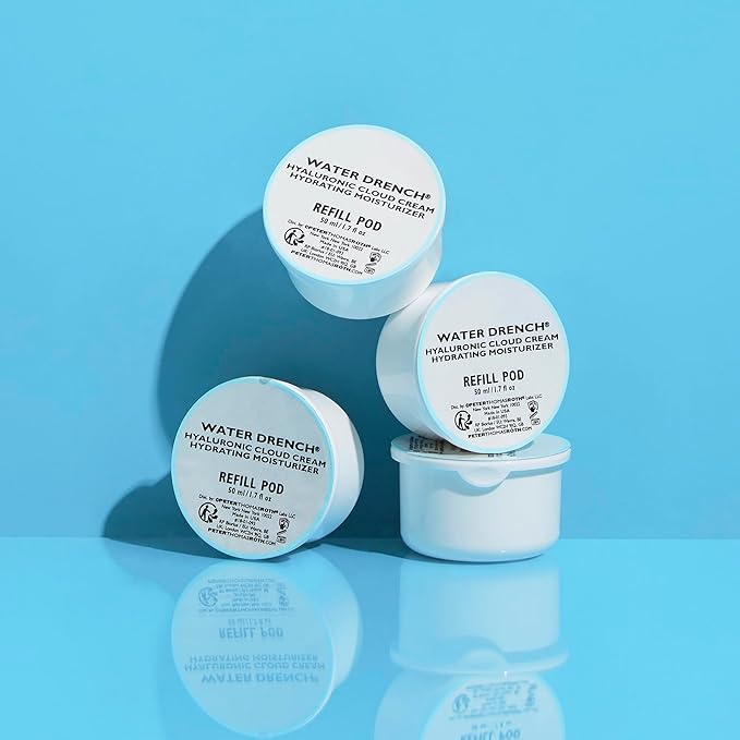 Peter Thomas Roth | Water Drench® Hyaluronic Cloud Cream Hydrating Moisturizer Refill Pod | Hyaluronic Acid Cream For All Skin Types, Line-Smoothing, Fragrance-Free