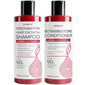 Gentle Shampoo & Conditioner Set for Thinning Hair and Itchy Scalp – Natural Biotin, Onion & Rosemary Formula, Sulfate Free, Paraben Free, Nourishing, Safe for Sensitive Scalp, 25 Fl Oz