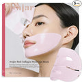 Avajar Red Collagen Hydrogel Mask, Face Mask with PDRN Intensely Hydrating Overnight Jelly Gel Mask with Rejubebe™ & Hyaluronic Acid for Pore Minimizing & Elasticity Korean Skin Care, 5 Pcs
