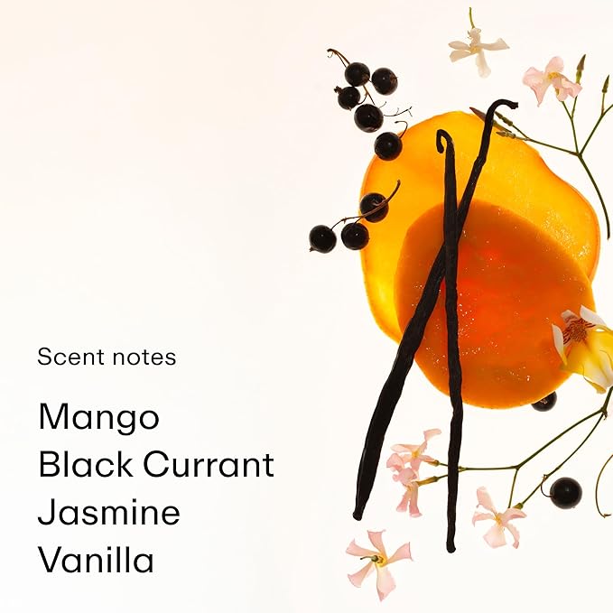 PHLUR Mango Mood Body Mist, 8 Fl Oz - Hair and Body Perfume for Women, Mango, Black Currant & Pink Pepper Body Spray with Vanilla Elixir, Brown Sugar & Patchouli Fragrance